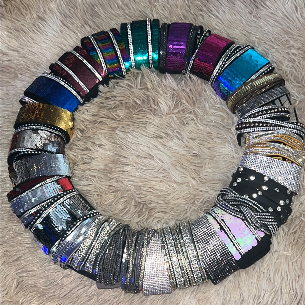 29 Paparazzi Bracelets on a Craft Wreath - PreLOVED
